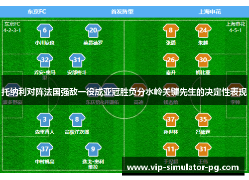 托纳利对阵法国强敌一役成亚冠胜负分水岭关键先生的决定性表现 托纳利对阵法国强敌一役成亚冠胜负分水岭关键先生的决定性表现